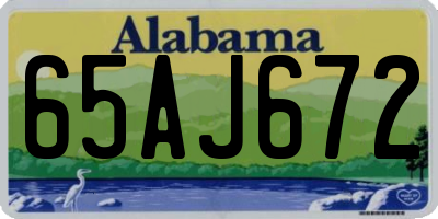 AL license plate 65AJ672
