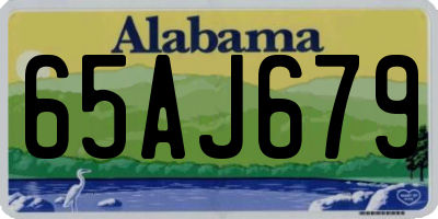 AL license plate 65AJ679