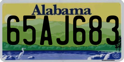 AL license plate 65AJ683