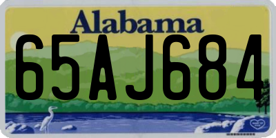 AL license plate 65AJ684