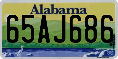 AL license plate 65AJ686
