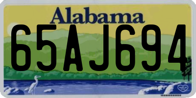AL license plate 65AJ694