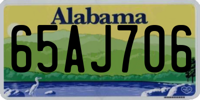 AL license plate 65AJ706