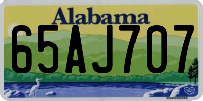 AL license plate 65AJ707