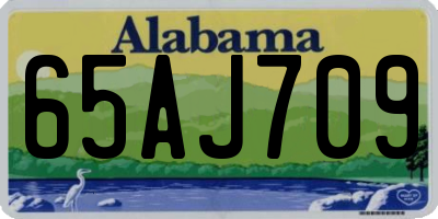 AL license plate 65AJ709