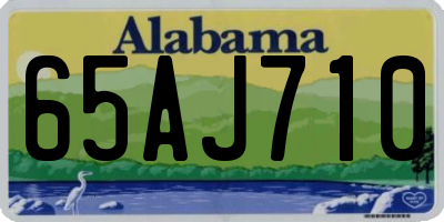AL license plate 65AJ710