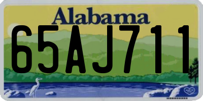 AL license plate 65AJ711