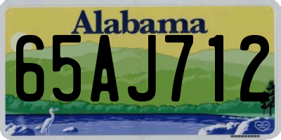AL license plate 65AJ712