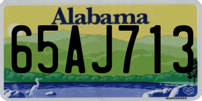 AL license plate 65AJ713