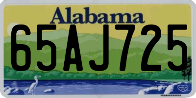 AL license plate 65AJ725