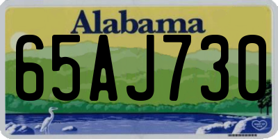 AL license plate 65AJ730