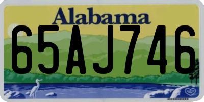AL license plate 65AJ746