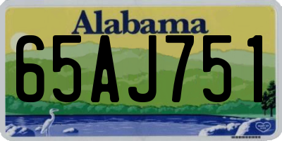AL license plate 65AJ751
