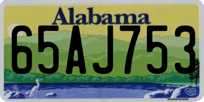 AL license plate 65AJ753