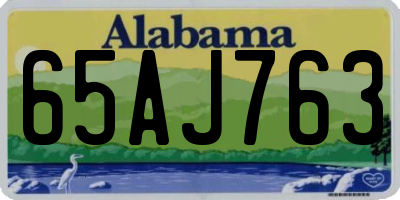 AL license plate 65AJ763