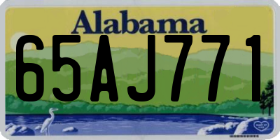 AL license plate 65AJ771