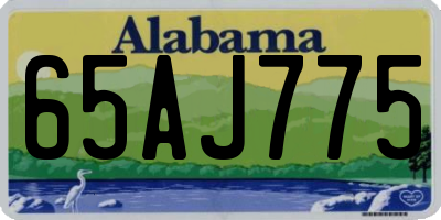 AL license plate 65AJ775