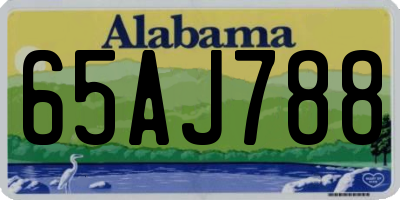 AL license plate 65AJ788