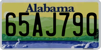 AL license plate 65AJ790