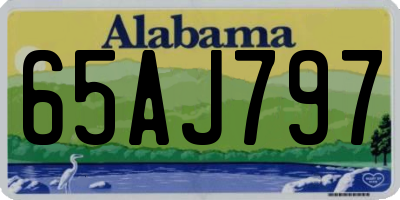 AL license plate 65AJ797