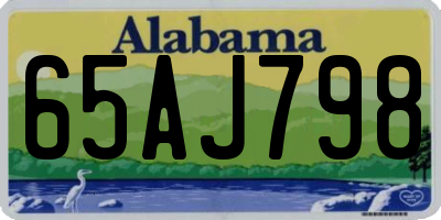 AL license plate 65AJ798