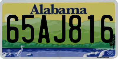 AL license plate 65AJ816