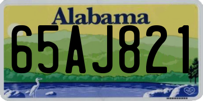 AL license plate 65AJ821