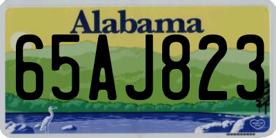 AL license plate 65AJ823