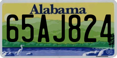 AL license plate 65AJ824