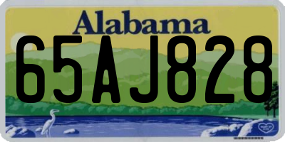 AL license plate 65AJ828
