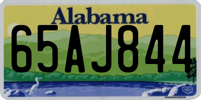 AL license plate 65AJ844