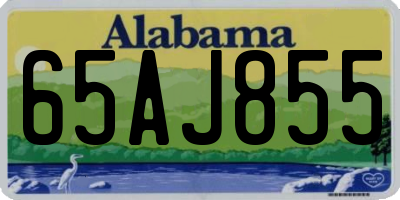 AL license plate 65AJ855
