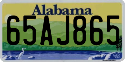 AL license plate 65AJ865