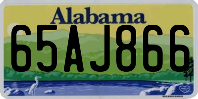 AL license plate 65AJ866