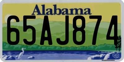 AL license plate 65AJ874