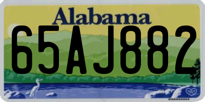 AL license plate 65AJ882