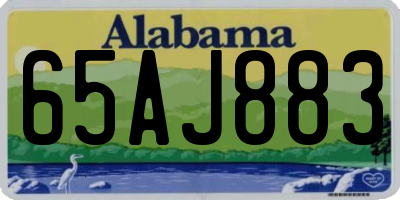 AL license plate 65AJ883