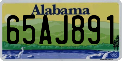 AL license plate 65AJ891