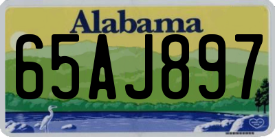 AL license plate 65AJ897