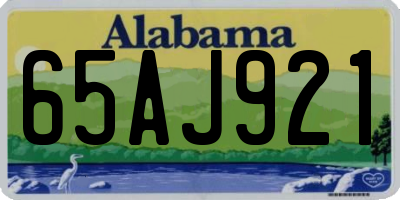 AL license plate 65AJ921