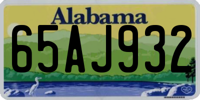 AL license plate 65AJ932