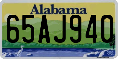 AL license plate 65AJ940