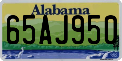 AL license plate 65AJ950