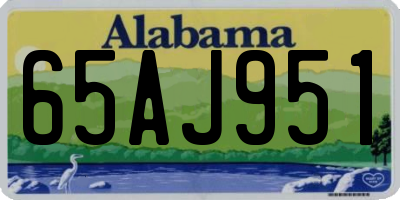 AL license plate 65AJ951