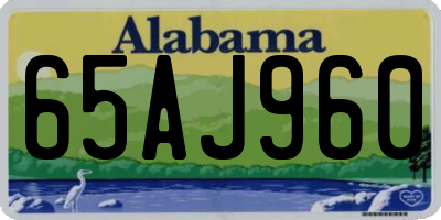 AL license plate 65AJ960