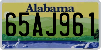 AL license plate 65AJ961
