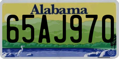 AL license plate 65AJ970