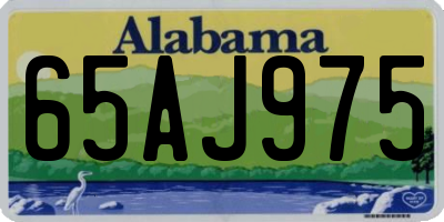 AL license plate 65AJ975
