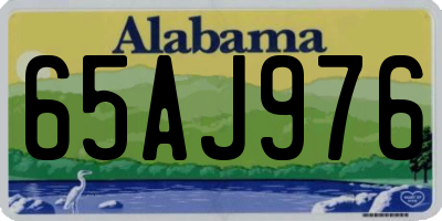 AL license plate 65AJ976