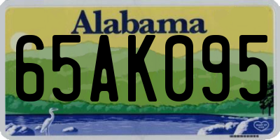 AL license plate 65AK095